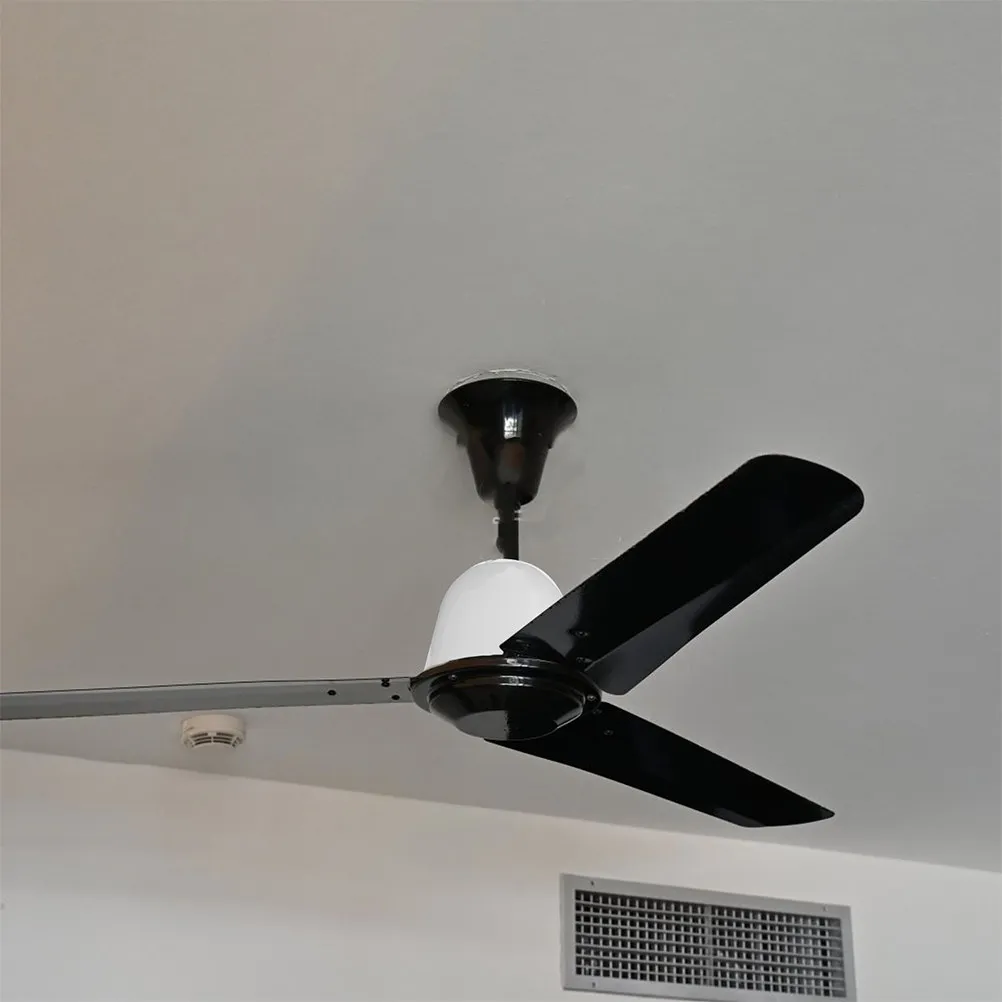 2Pcs Plastic Ceiling Fan Bottom Canopy Dust Guard for Indoor Fans Quick Fit No Tools Needed Stylish Modern Look Ceiling Fan