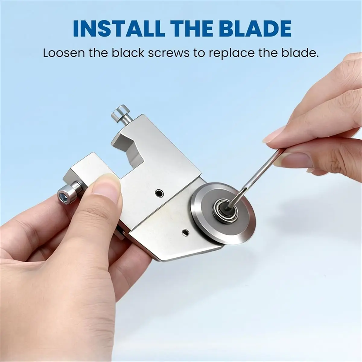 A56K Cutting Blade Set for Electric Creasing Machine, with Blade Holder & White RubberWheel (Accessory Only,Machine Included)