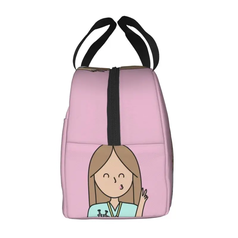 Bolsa de almuerzo médica impermeable con aislamiento térmico para mujeres y niños, bolso de mano para comida, caja Bento, enfriador En Apuros, médico, Enfermera