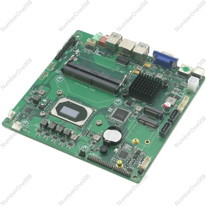 

Onboard i7 10870H CPU MINI ITX Industrial Computer 17x17cm supports LVDS EDP embedded industrial control all-in-one mainboard
