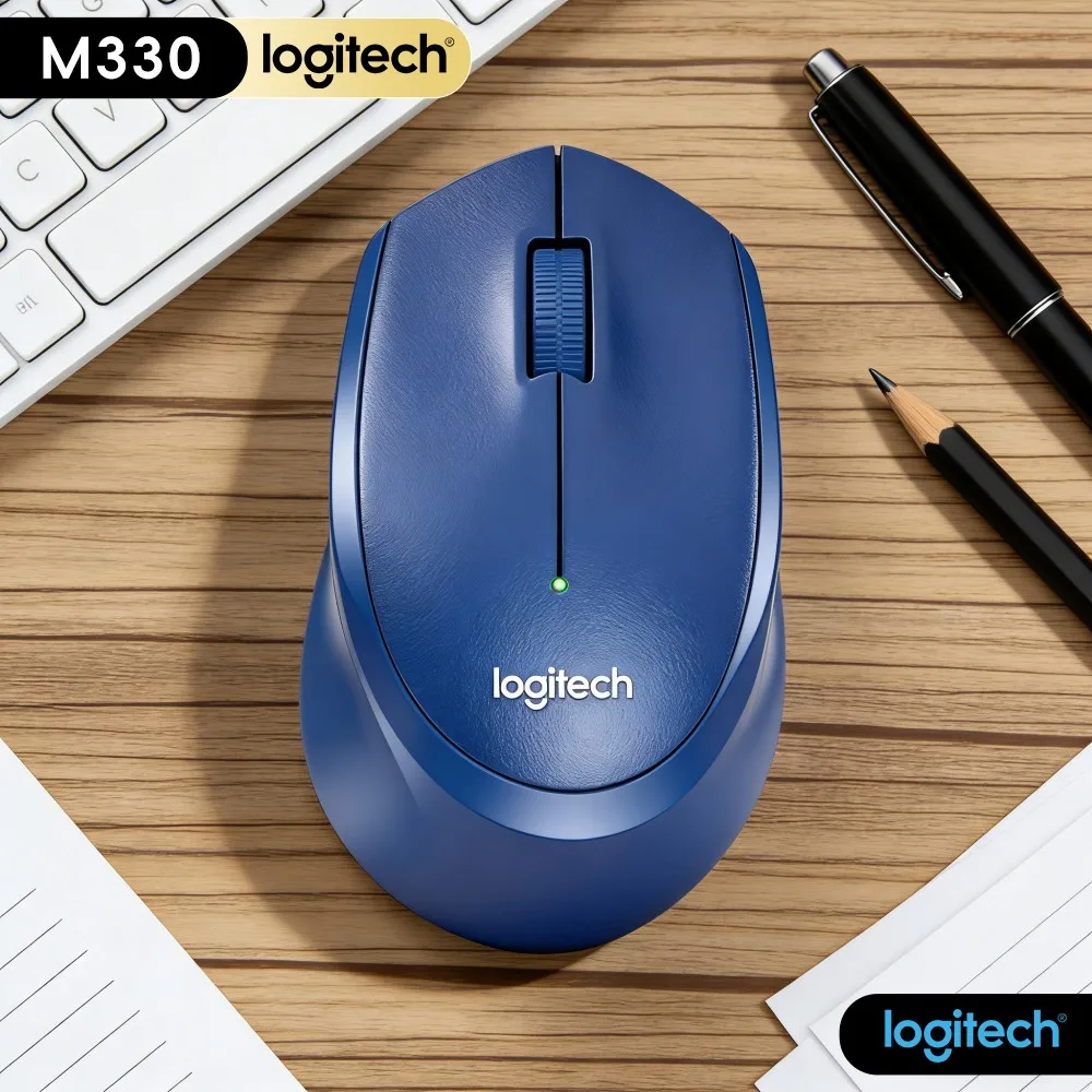 Logitech M330 Silent Wireless Mouse Consistent Tracking Performance For Text Browsing Document Editing Office Work Use