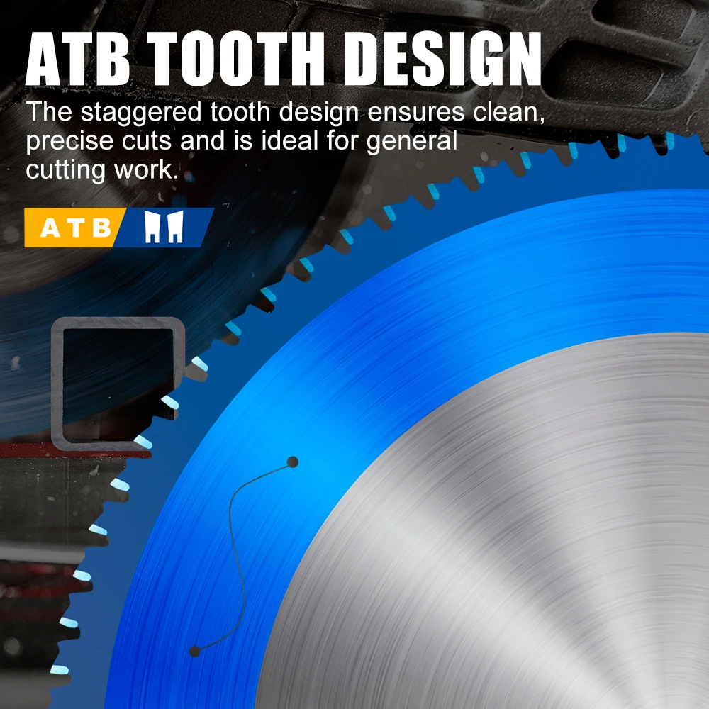 CMCP 180-355mm Metal Cutting Blade Nano Blue Coated Carbide Saw Cutter Circular Saw Blades For Aluminum Iron Steel Cutting Disc