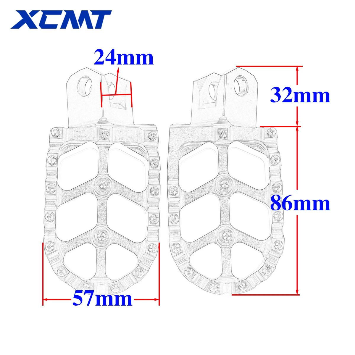 Footrest Foot Pegs Footpegs Pedals For Suzuki DRZ400 DRZ400S DRZ400SM RM125 RM250 RM250Z RMX250 Motorcycle Accessories