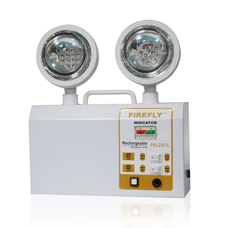 

Led Fire Emergency Light Double Head Emergency Lamp Wall-Mounted Corridor Aisle Safety Lighting Automatic Opening Widely Used