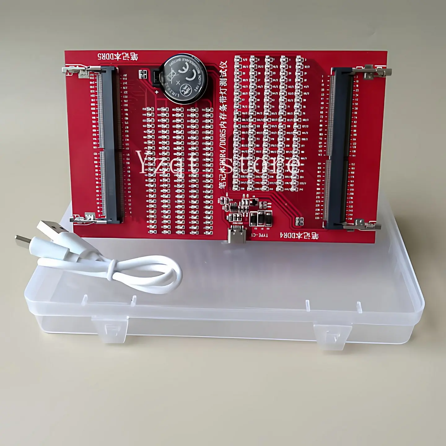 Desktop DDR3/4/5 Server Memory Stick Tester Computer Detection Tool Fault Diagnosis USB Power Supply