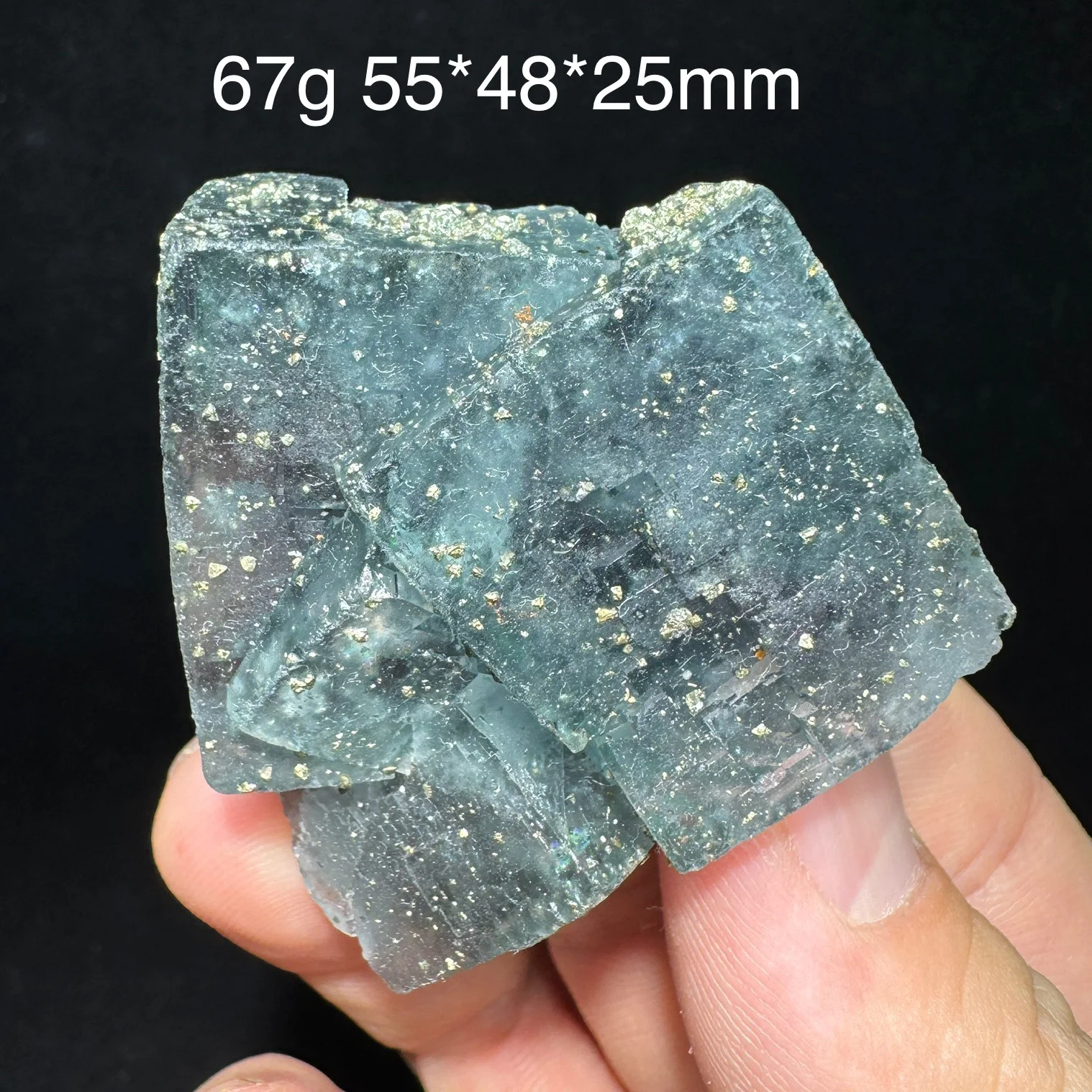Natural Nigeria Cubic Sunlight fluorite Mineral Specimen Healing Quartz Crystals Stone Home Decor Rock