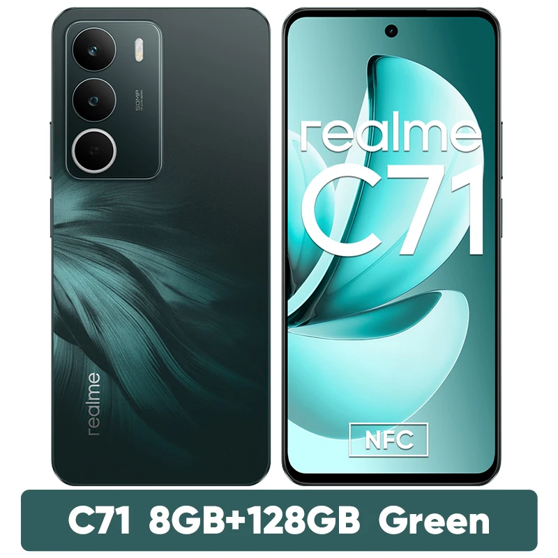 realme C71 スマートフォン 6300mAh バッテリー 45W 充電 6.67インチ