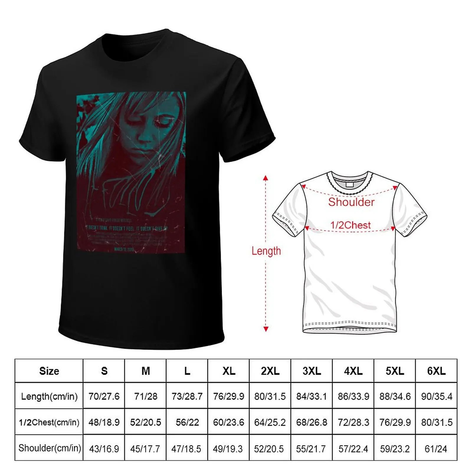 It Follows Vintage Movie Poster T-Shirt Stylish Graphic Short Sleeve Top