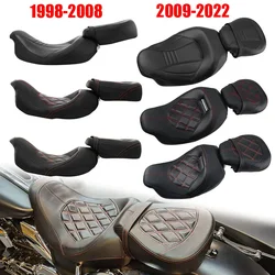 Motorcycle Stitching PU Leather Seat Pillion Rider Seat For Harley Touring Street Glide Road King Special Classic 1998-2022