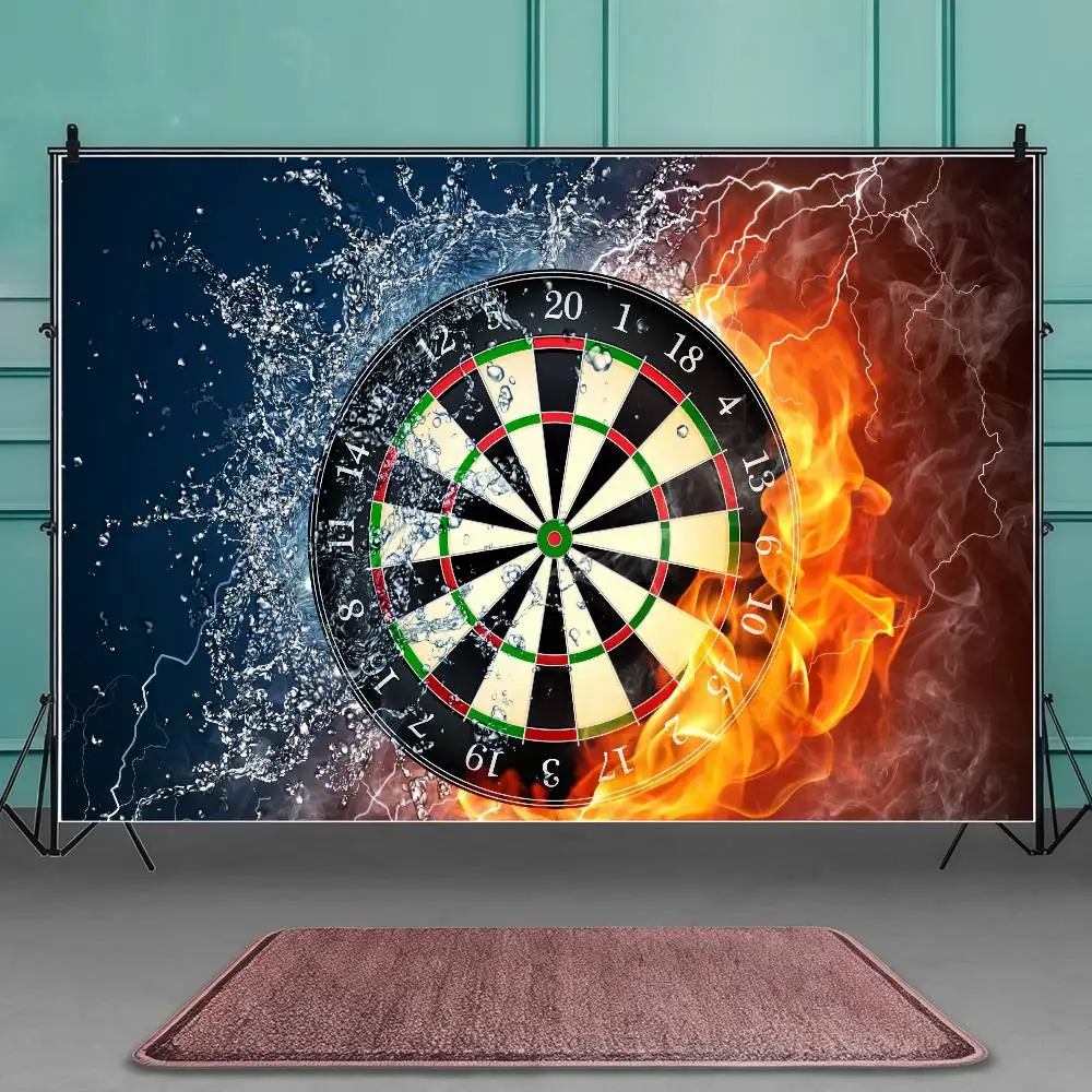 DARTS لوحة رمي السهم الهدف التصوير خلفية للتخصيص حفلة عيد ميلاد سعيد الديكور الأطفال صور خلفية الهدايا #1