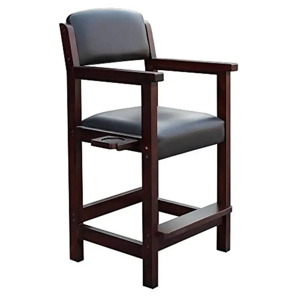 Moderner Billardhocker mit gepolsterten Sitzen und integriertem Stauraum, 25" L x 22,5" B x 44,25" H, bequemer Spektatorstuhl, Spielzimmer