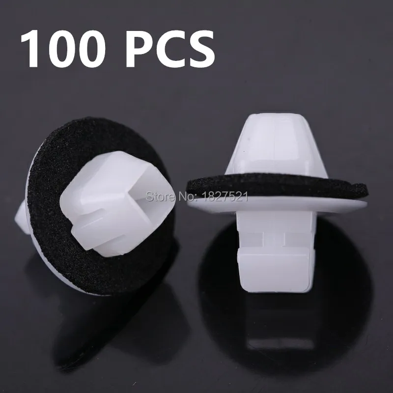 100pcs PIECIES Clip Rocker Panel Moulding Clips W/Sealer For Suzuki SX4 Grand Vitara 77553-65D00 09409-09304