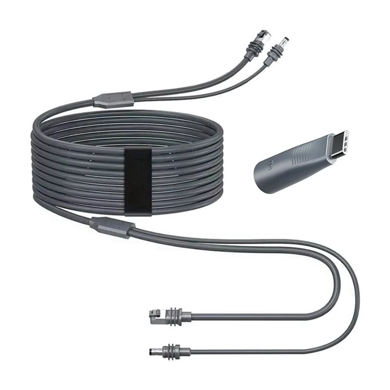 Best-Selling For Starlink Mini 2-In-1 Ethernet Connection Cable Extension DC/USB-C 2M Automotive Power Supply