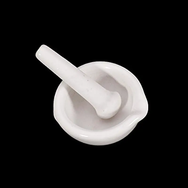 6ml Porcelain Mortar and Pestle Mixing Grinding Bowl Set - White by Unknown