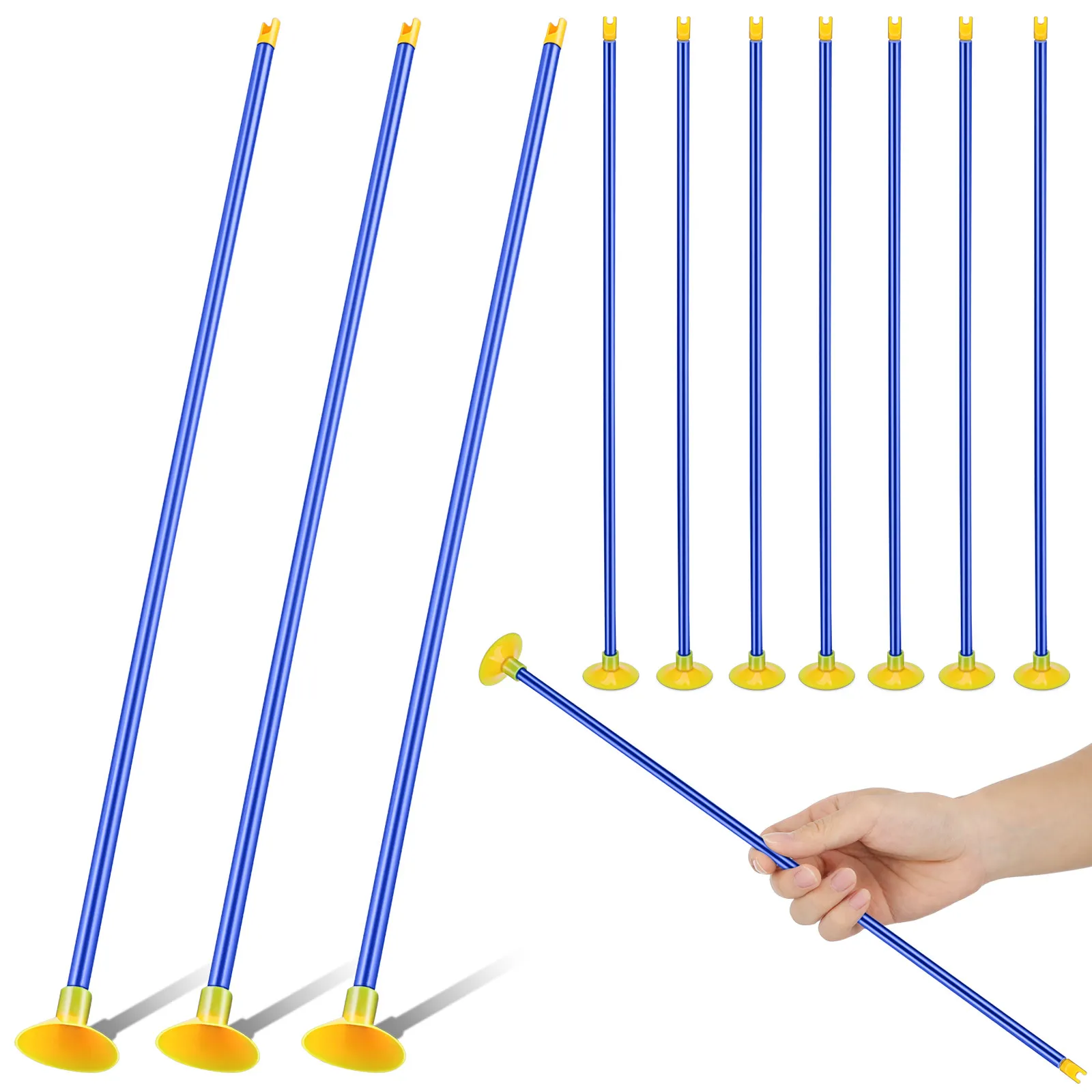 10Pcs Archery Suction Cup Arrows Safe Beginner Practice Arrows for Kids Indoor Outdoor Game Training Skill Development