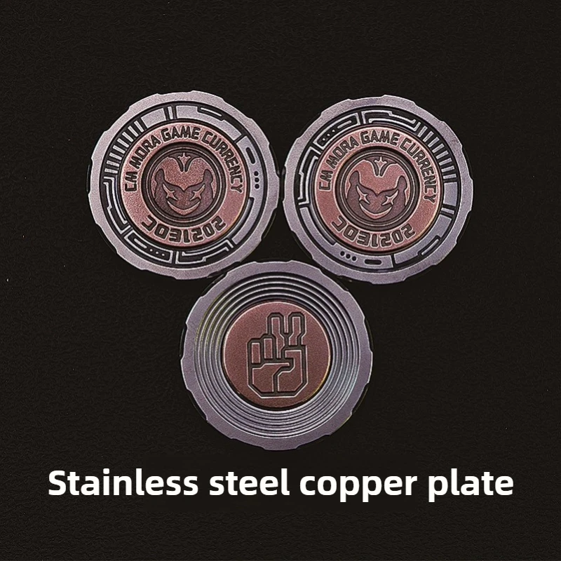 ChimagoEDC Rots-papier-schaar Munt Beslissing Rots-papier-schaar Gameplay Mechanisch Metaal Decompressie Desktop Speelgoed