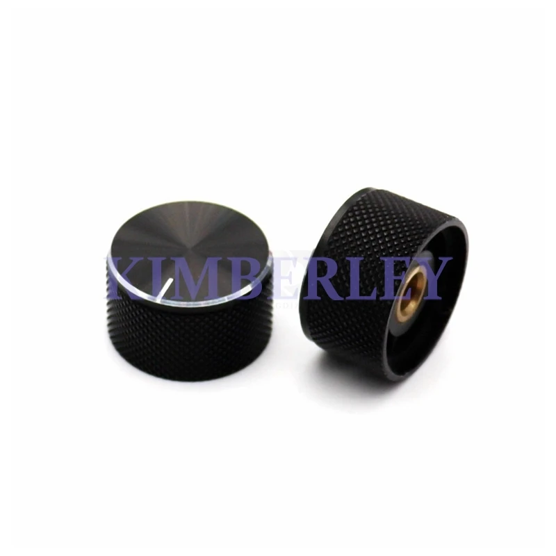 2PCS Aluminum Alloy Knob Circular Shaft Potentiometer Knob Cap Electrical And Electronic Equipment Switch Cap Screw Knob Cap