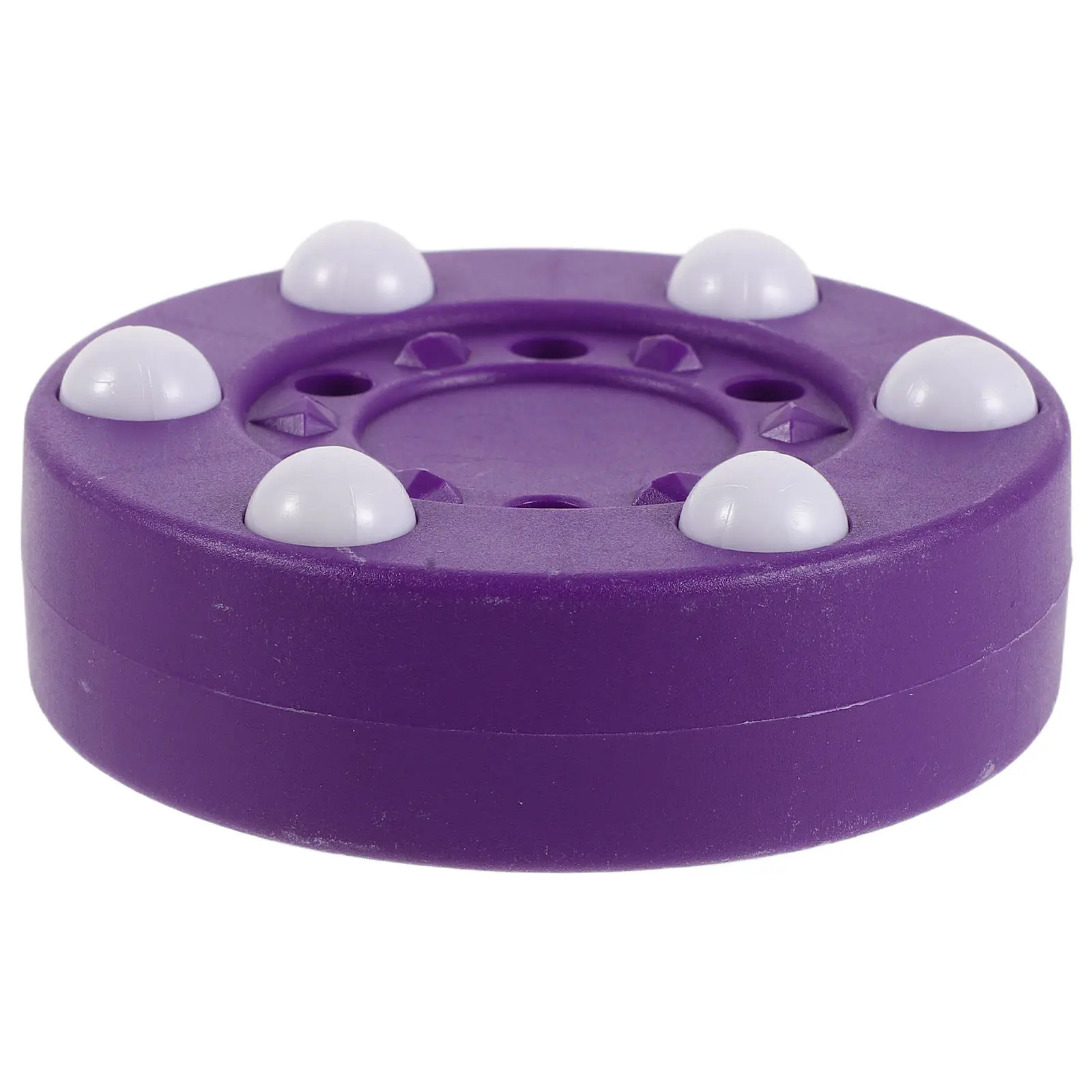 Roller Hockey Puck Professional Inline 3 Inch Purple Plastic Street Six Bead Training Passing Skill Practice Hockey Pucks Indoor