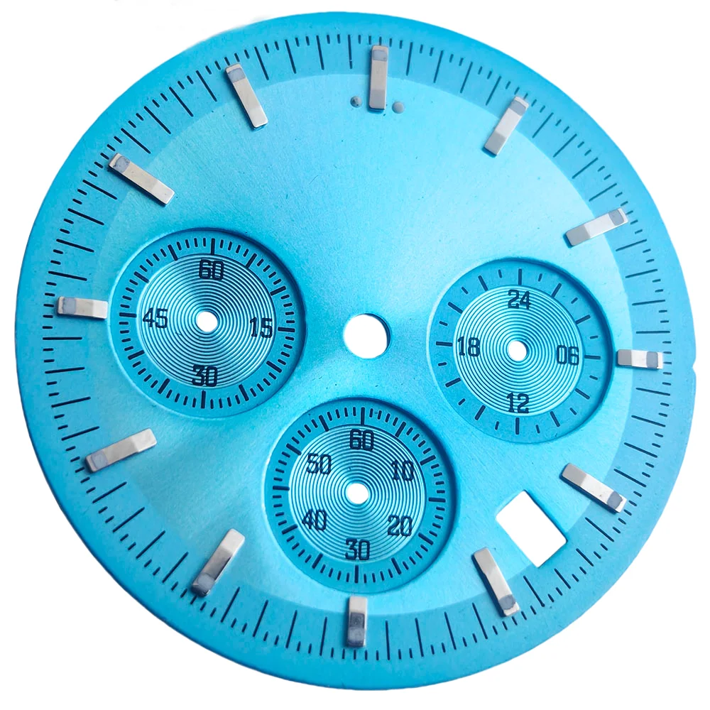 Mostrador de 32.5mm para caixa de 40mm, acessórios de relógio de movimento vk63 e reparo de acessórios de relógio vk63
