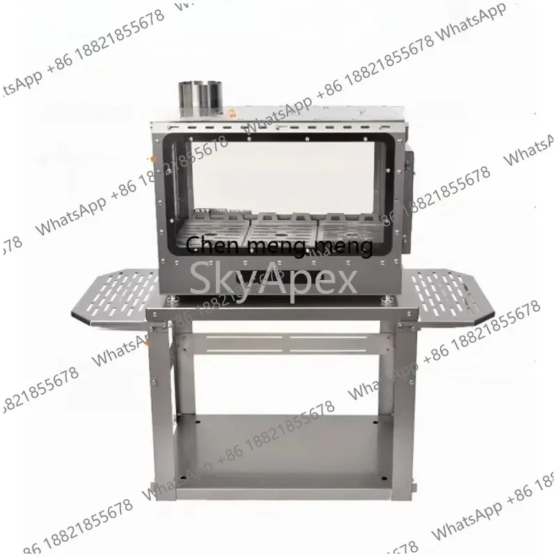 A55 Portable Pure Titanium BBQ Wood Stove - Multifunctional Lightweight Smokeless For Indoor Warming Outdoor Grilling Camping Pi