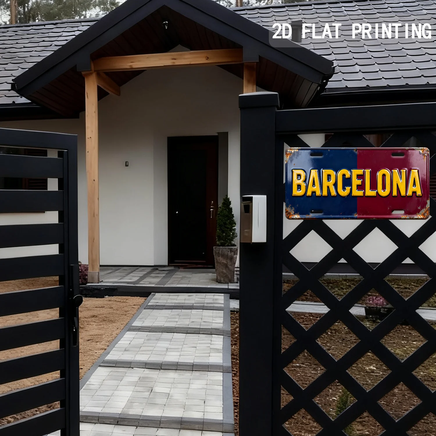 2D Flat, [2D Flat] 2D Flat Printing,, Yard Signs& Wall Art, 1pc, Retro 