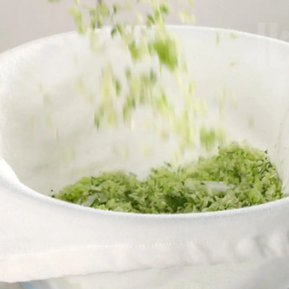 Anti-blocking Kitchen Food Filter Net Reusable Easy To Clean Filter Bag Drawstring Cotton Food Dehydrat Strainer