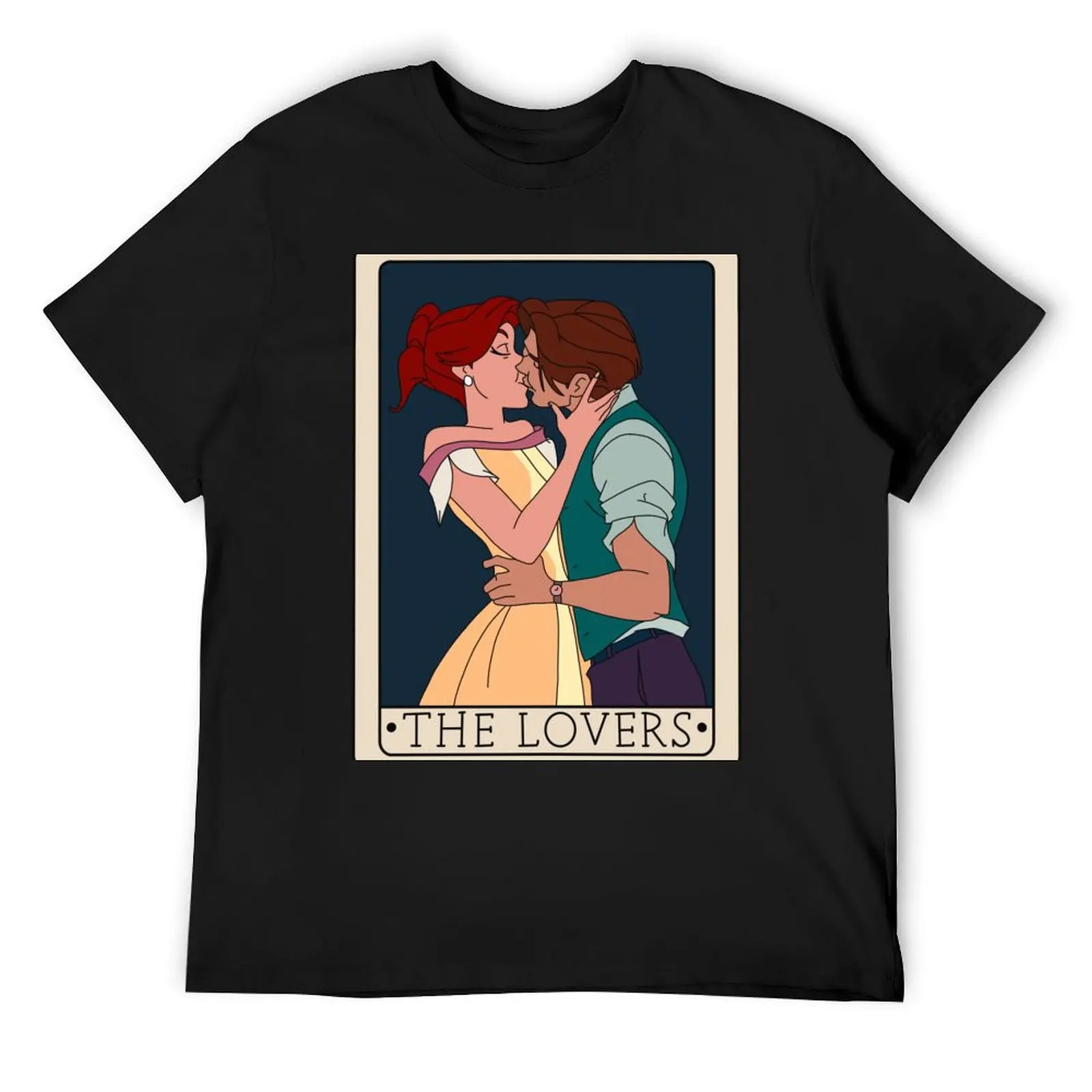 

Anastasia The Lovers Tarot Card T-Shirt funny meme t-shirts hippie clothes funny costumes mens graphic t-shirts hip hop