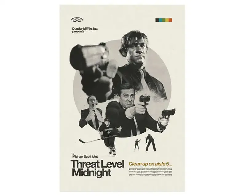 Vintage filmposter TV-film Het kantoor Terug naar de toekomst Esthetiek Wall Art Retro canvas schilderij voor woonkamerdecoratie