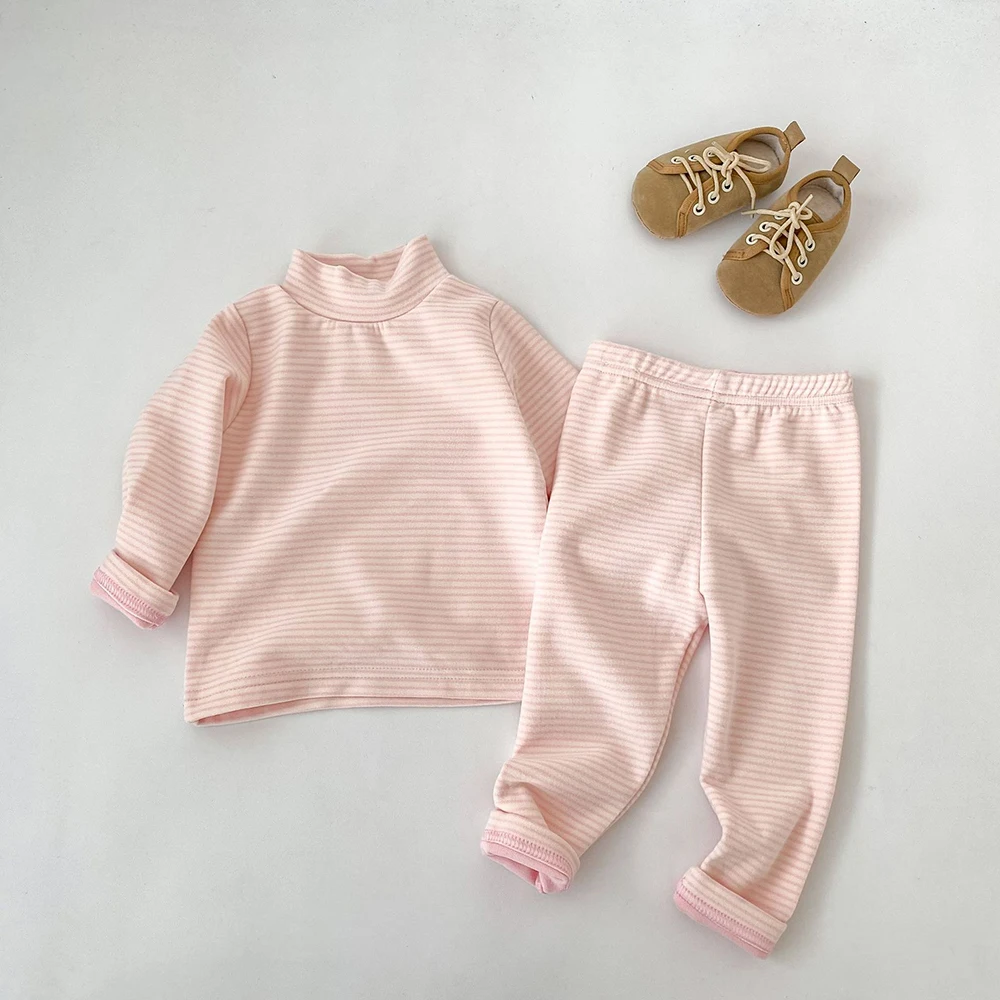 Kids' Sets and Outfits 6M-4T Baby Boy Pants Autumn Girls Warm Trousers Solid Color Children Clothing
