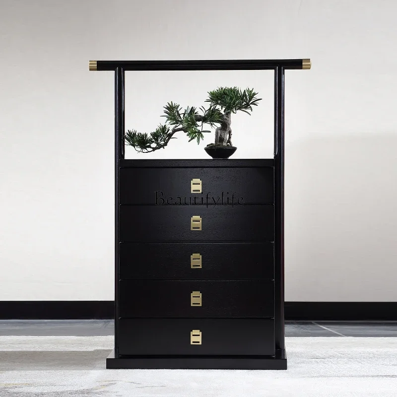 

LD33Modern New Chinese Style Red Sandalwood Solid Wood Hand-Carried Box Drawer Storage Cabinet