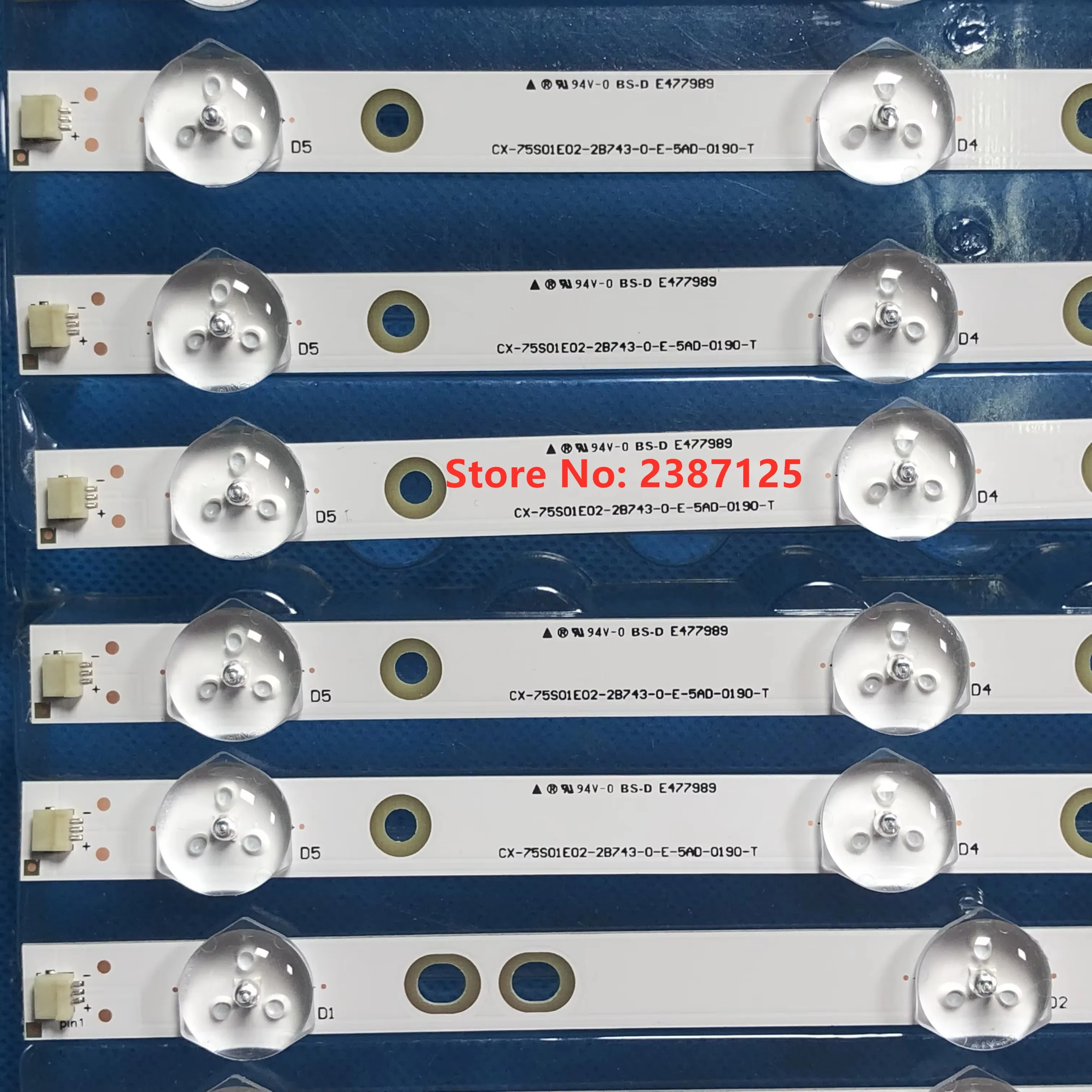 28PCS LED Backlight Strip 750TV07 750TV08 V1 CX-75S01E02-2B753-0-E-59K-4638-T KDL-75W850C KDL-75W855C KDL-75W857C KDL-75W859C