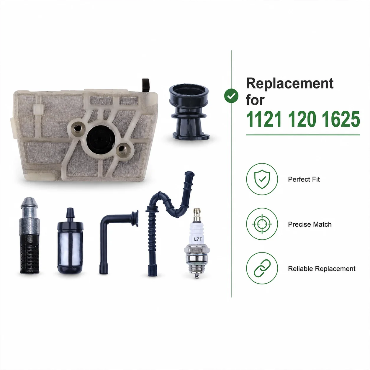 Air Filter Oil Fuel Filter Fuel Line Intake Line Spark Plug Kit For Stihl 028AV 024 026 MS240 1121 120 1625 Saw Parts
