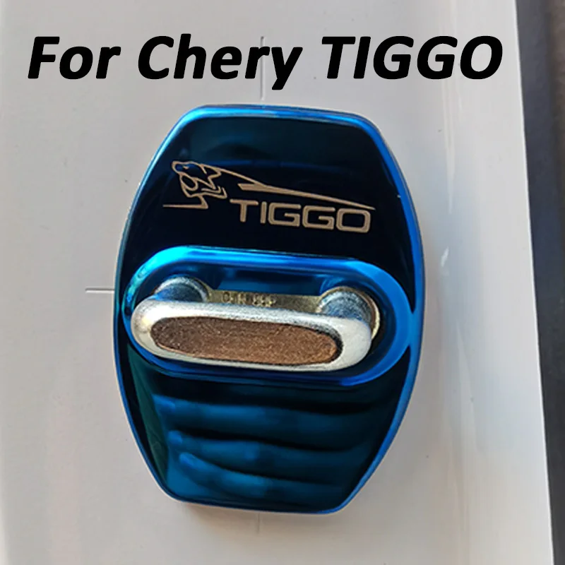 For Chery Tiggo 7 Pro Max 2022 2023 Accessories Auto Car Door Lock Protect Cover Emblems Case Stainless Steel Decoration