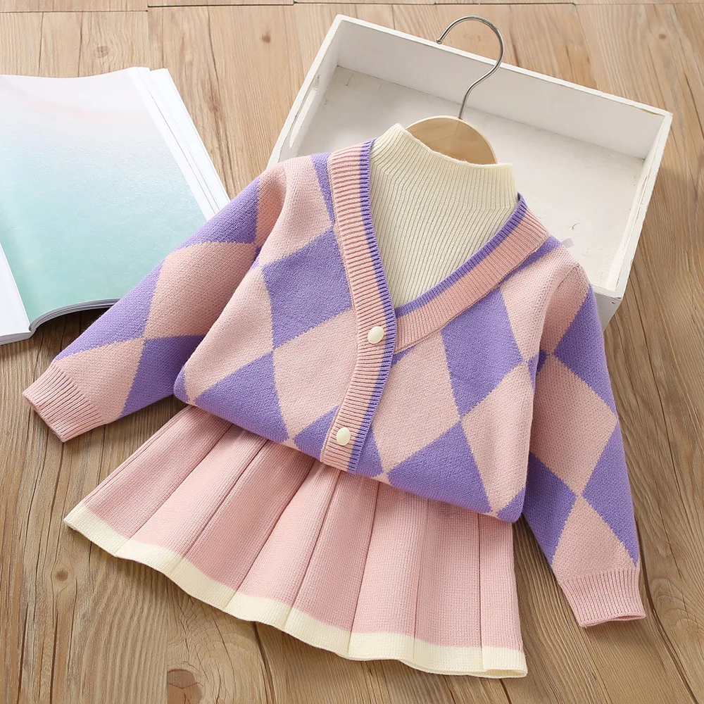 conjunto-de-sueter-para-ninas-otono-e-invierno-estilo-coreano-tejido-corto-estilo-vintage-a-cuadros-dos-piezas