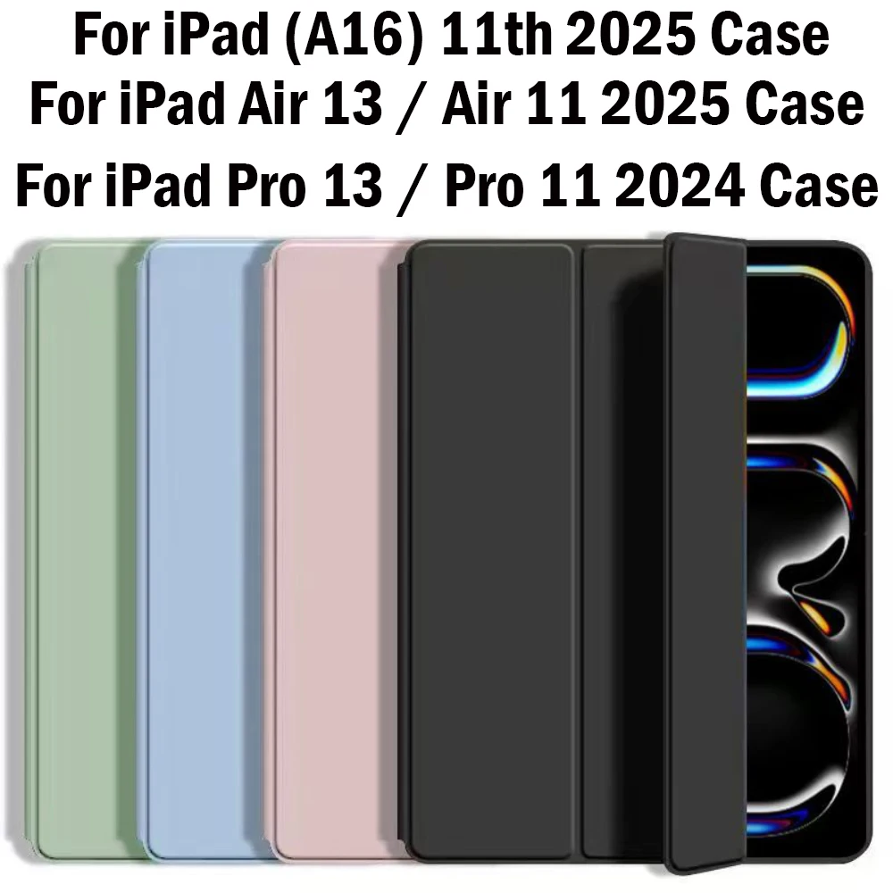 

Чехол для Apple iPad 11th A16 11 дюймов 2025 Case Air 11 M2 M3 Air 13 Чехол для iPad Pro 11 12.9 13 2024 Чехол Air 4 5 10.9 10th Case Mini 7
