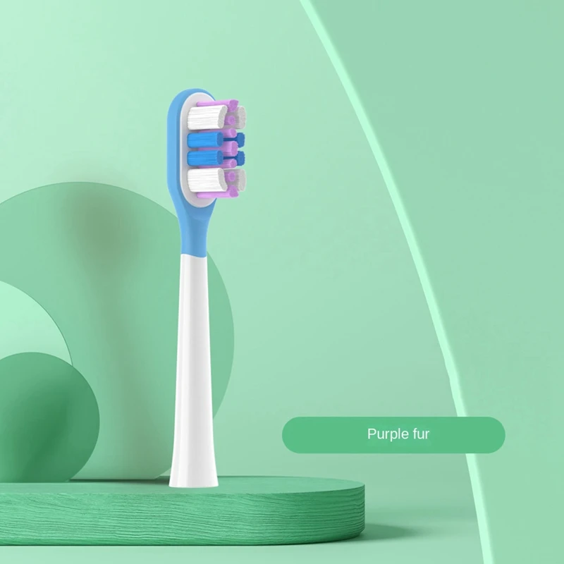 10PCS Suitable For Laifen Electric Toothbrush Head LFTB01-P Soft Bristle Cushioning Cleaning Brush Head