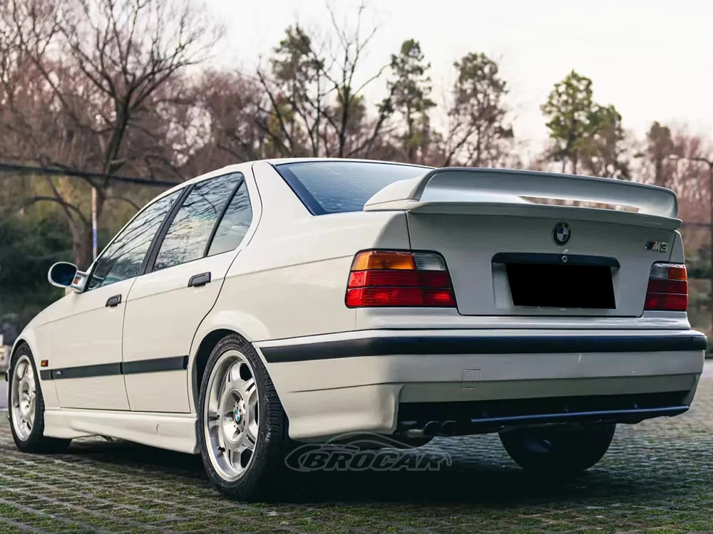 For 1990--2000 BMW 3 Series E36 M3 GT Sedan Coupe Spoiler High Quality ABS Plastic Gloss Black Spoiler Trunk Boot Wing Spoiler