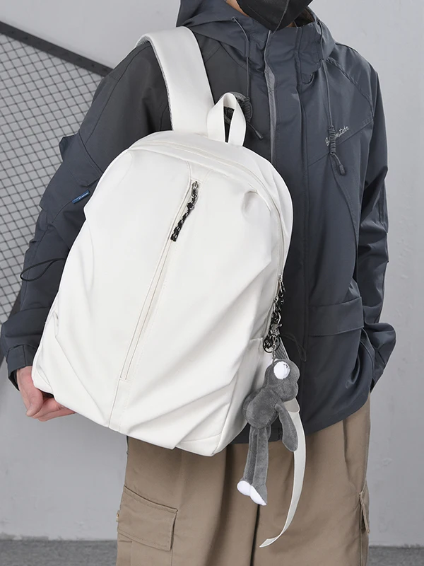 

Новая большая вместительная сумка-рюкзак 2025 года для старшеклассников и студентов колледжей, простая повседневная спортивная дорожная сумка на два плеча для мужчин