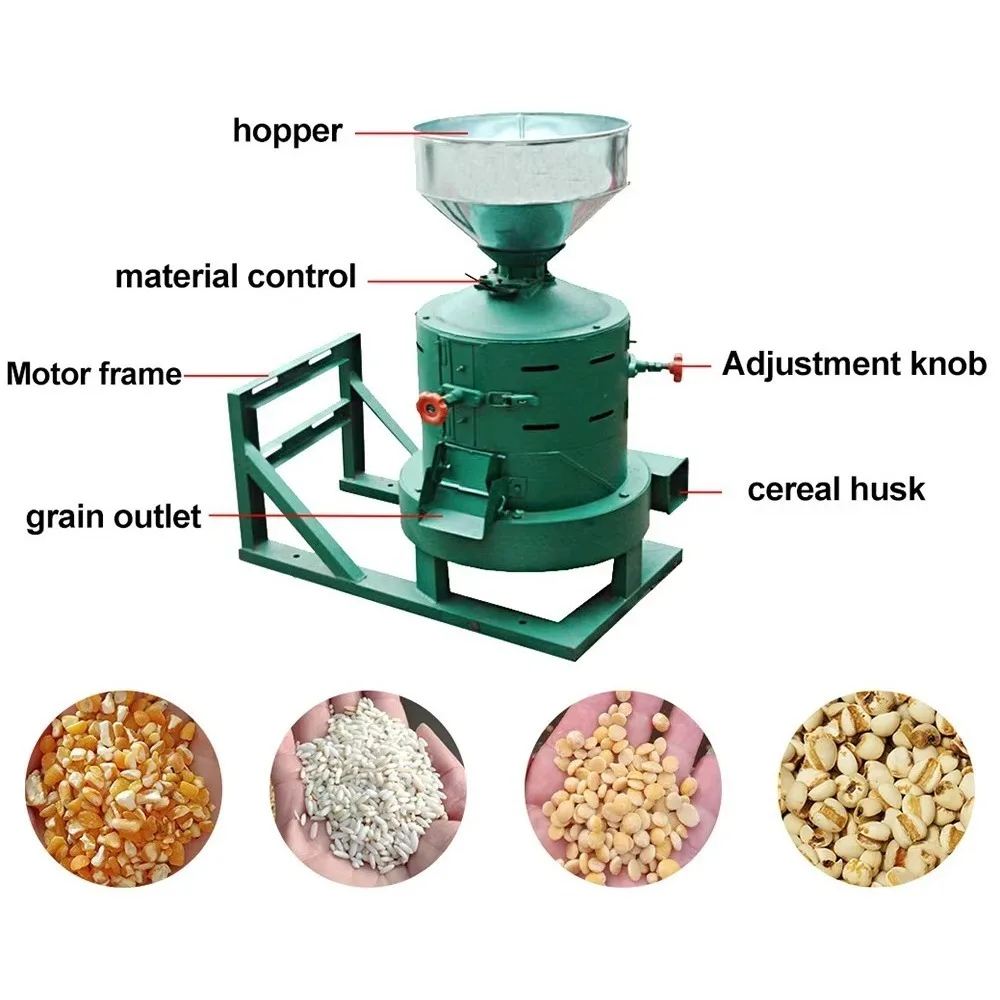 Multifunctional Thickened Grain Husking Machine Wheat Corn Peeler Millet Sheller Soybean Mung Bean Skin Remover