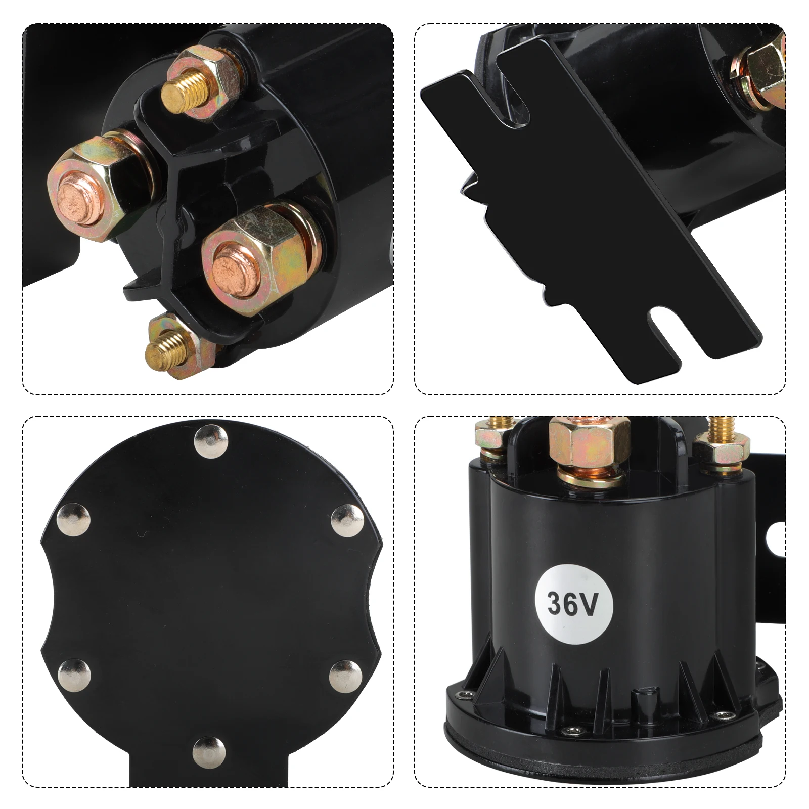 ملف لولبي لعربة الجولف من Roykaw للموديلات الكهربائية EZGO RXV 2008، 36 فولت/150 أمبير/4 محطات، OEM # 609428 , 608897 , 624317