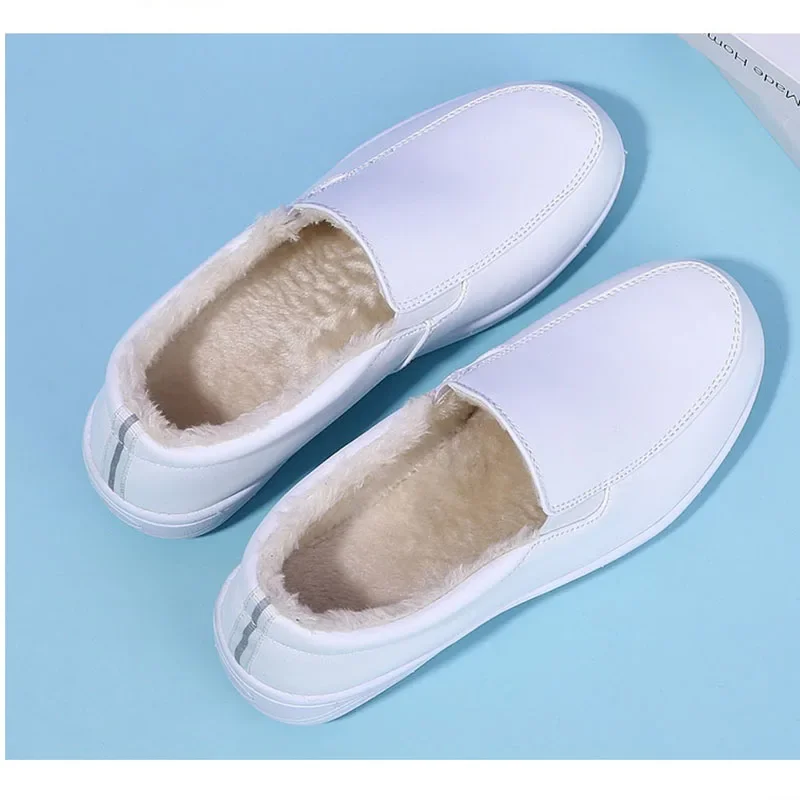 Muffin Walking Elevator Thick Sole Platform Nurse Round Toe Wedge  Creepers White Women Designer Maternity Cheap Shoes China