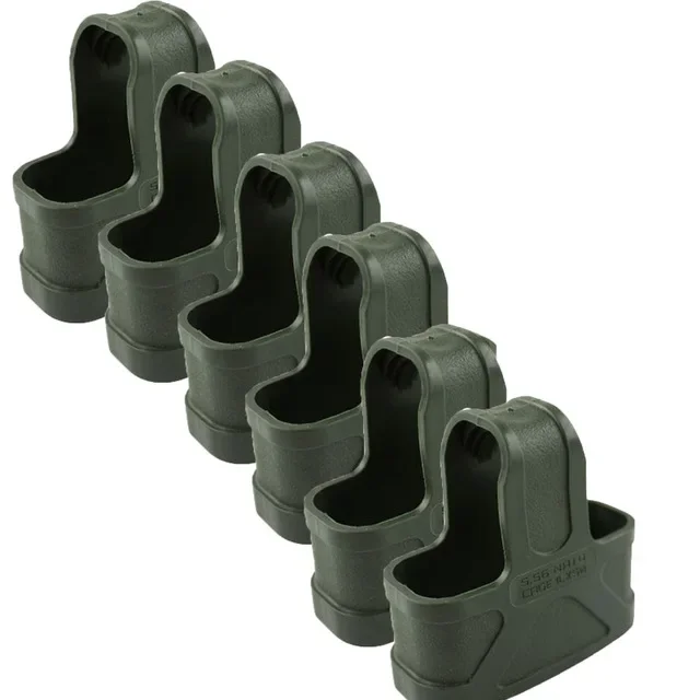 Funda de goma de 6 piezas para la mayoría de pistolas M4 5,56 Mag, funda protectora, funda para pistola táctica de caza