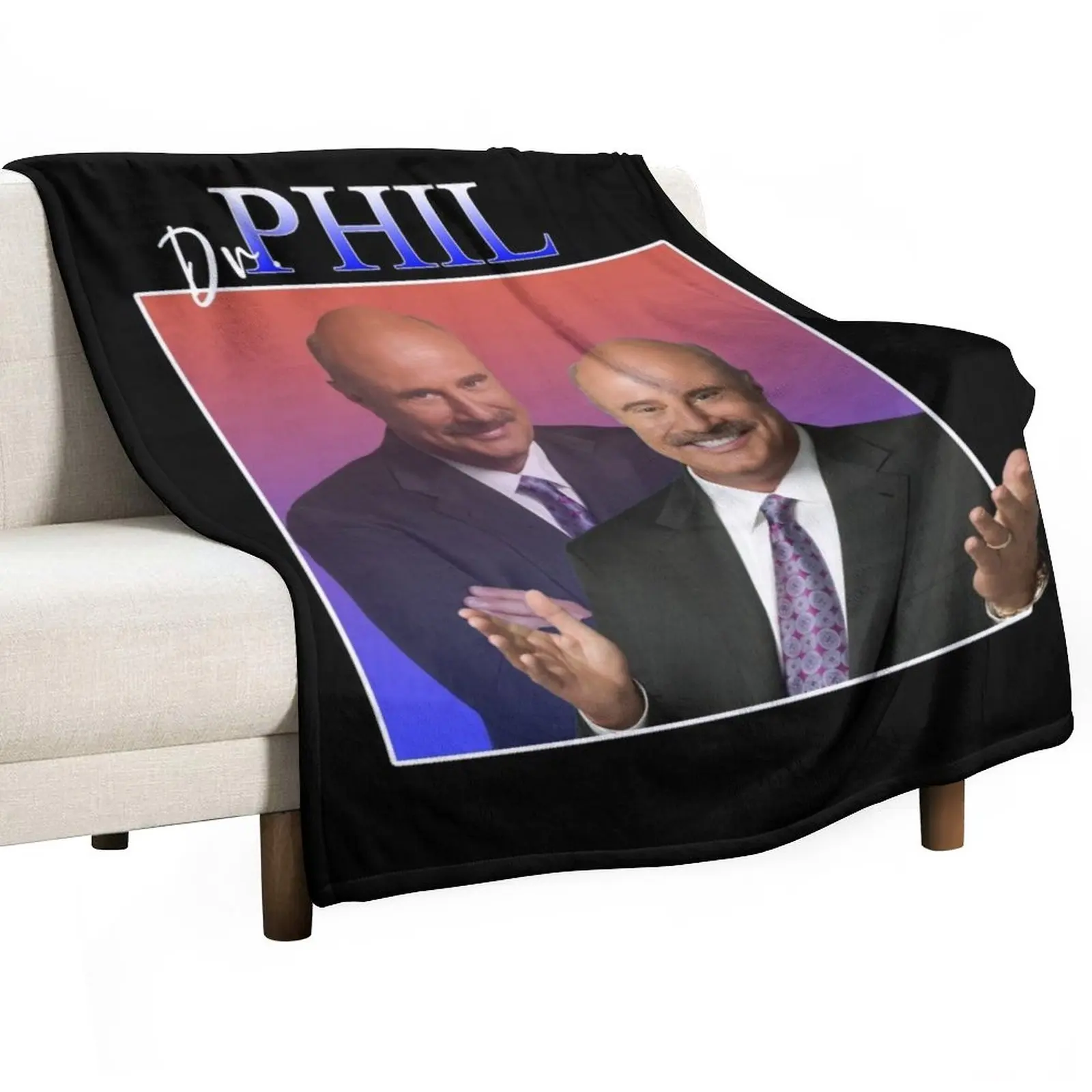 

Dr. Phil 90's Retro Vintage Style Throw Blanket Weighted Blanket Furry Blankets Soft Plush Plaid Sofas