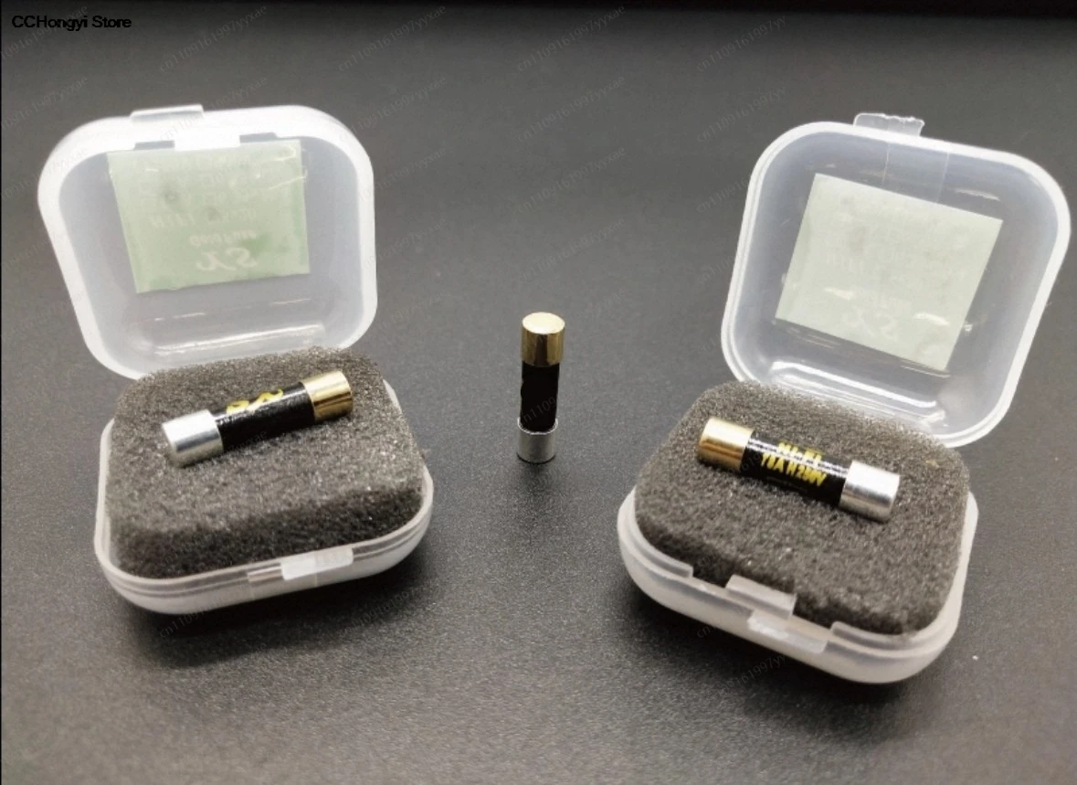 HIFI fuse, gold-plated silver cover, nanosecond audio fuse