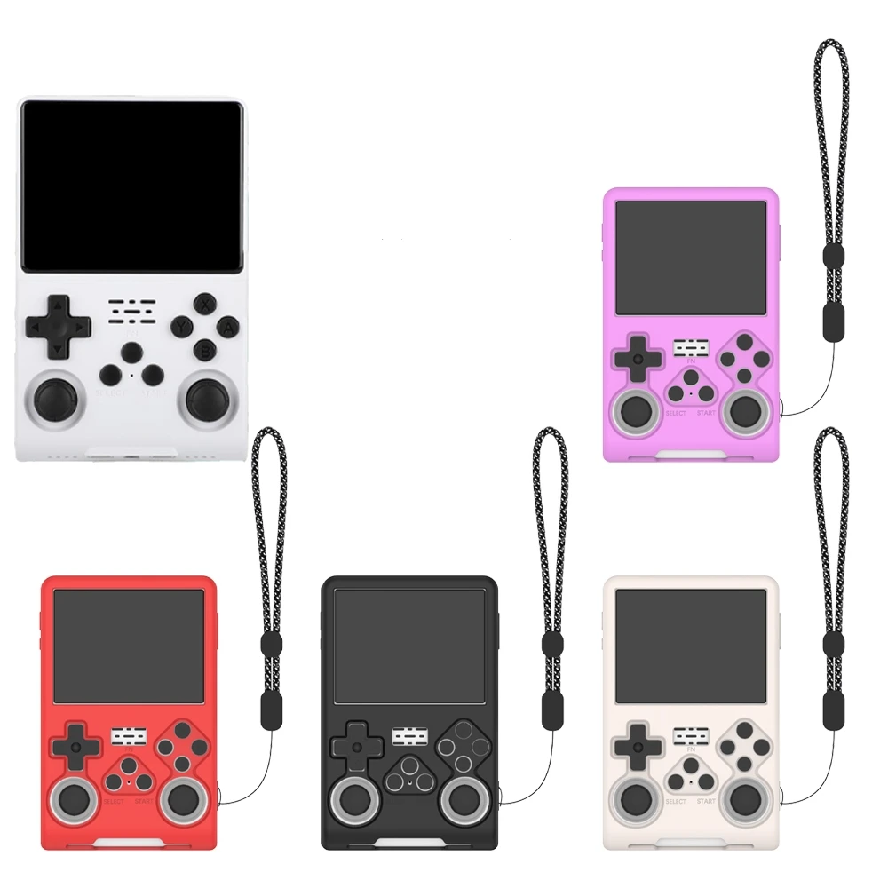 

For R40S PRO Silicone Protective Case Retro Handheld Game Console Anti Drop Soft Case Game Console Accessories