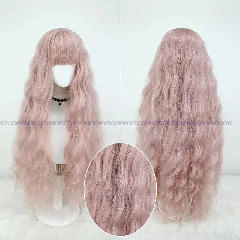 

Аниме NANA Curly Pink Reira Serizawa Rosy Бесплатная кепка 1 м Длинные волосы Женщины Косплей Wigr, 7;k'2.s;9,