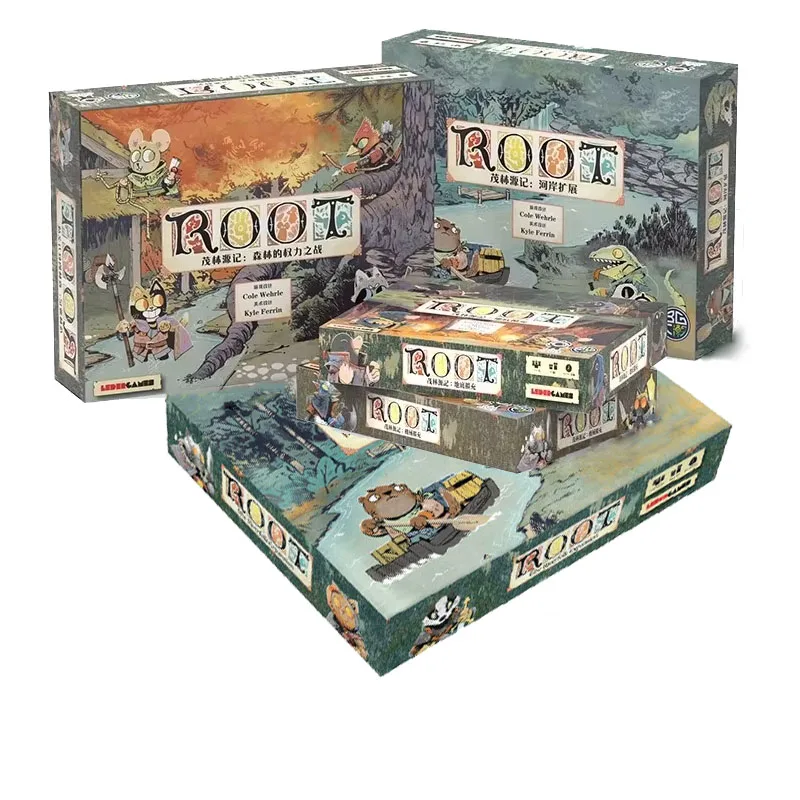 Basic version Leder Games Root card games The Riverfolk Expansion board games Intellectual development multiplayer strategy game