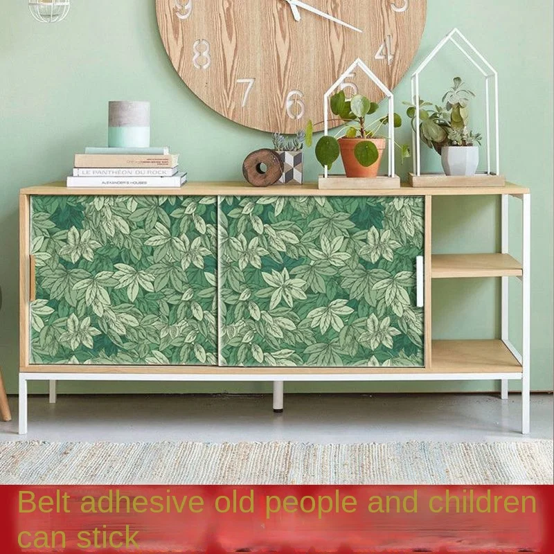Thickened Waterproof Floral Wallpaper Warm Room Bedroom Floral Self-adhesive Wallpaper Room Home Decoration Wall Stickers