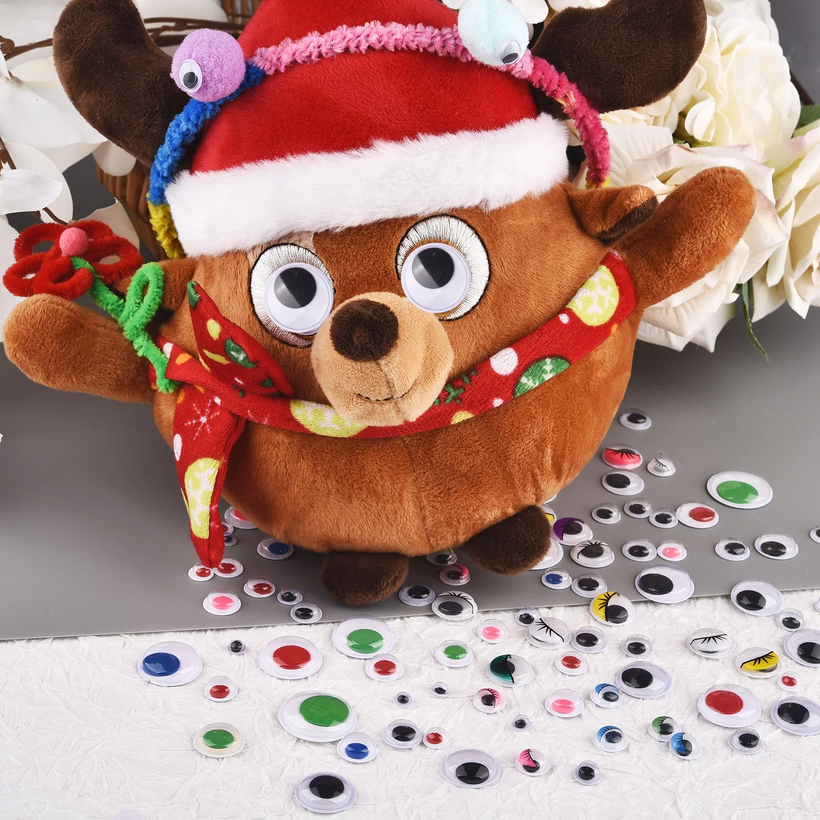 5-25mm Self-adhesive  Dolls Eye Mixed Random For Toys Googly Eyes Used For Doll Accessories DIY Craft wiggly Eyes