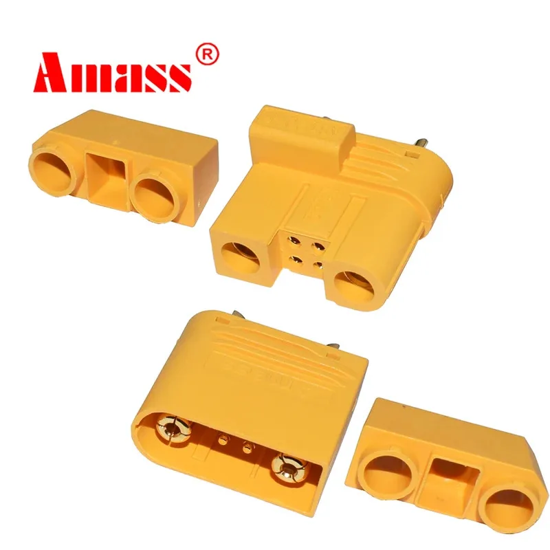 Amass AS120 2+4 Female Male Plug Connector Resistance Adapter Plug for RC Model FPV Racing Drone Lipo Battery Multirotor Parts